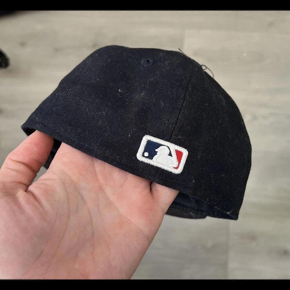New Era 59Fifty Boston Red Sox B Game Fitted Hat Navy MLB Cap 5950. Infant Size - Picture 4 of 4